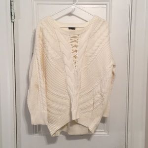 White long sleeve sweater
